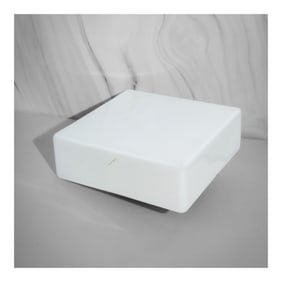 RZB (German, established 1940) Mid Century Opaline Glass Square Light