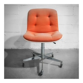 Strafor Space Age Model 541 Fabric and Metal Desk Chair