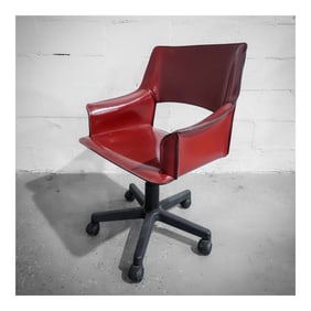 De Couro of Brazil Tawny Leather Executive Office Armchair