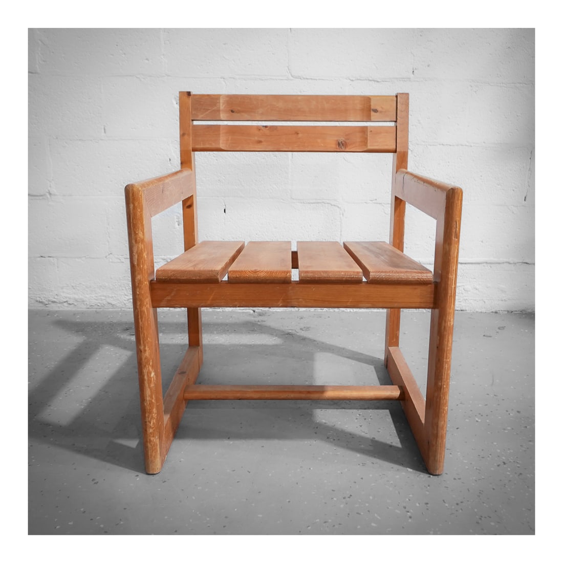 Andre Sornay (French, 1902-2000) Wooden Armchair (1 of 7)