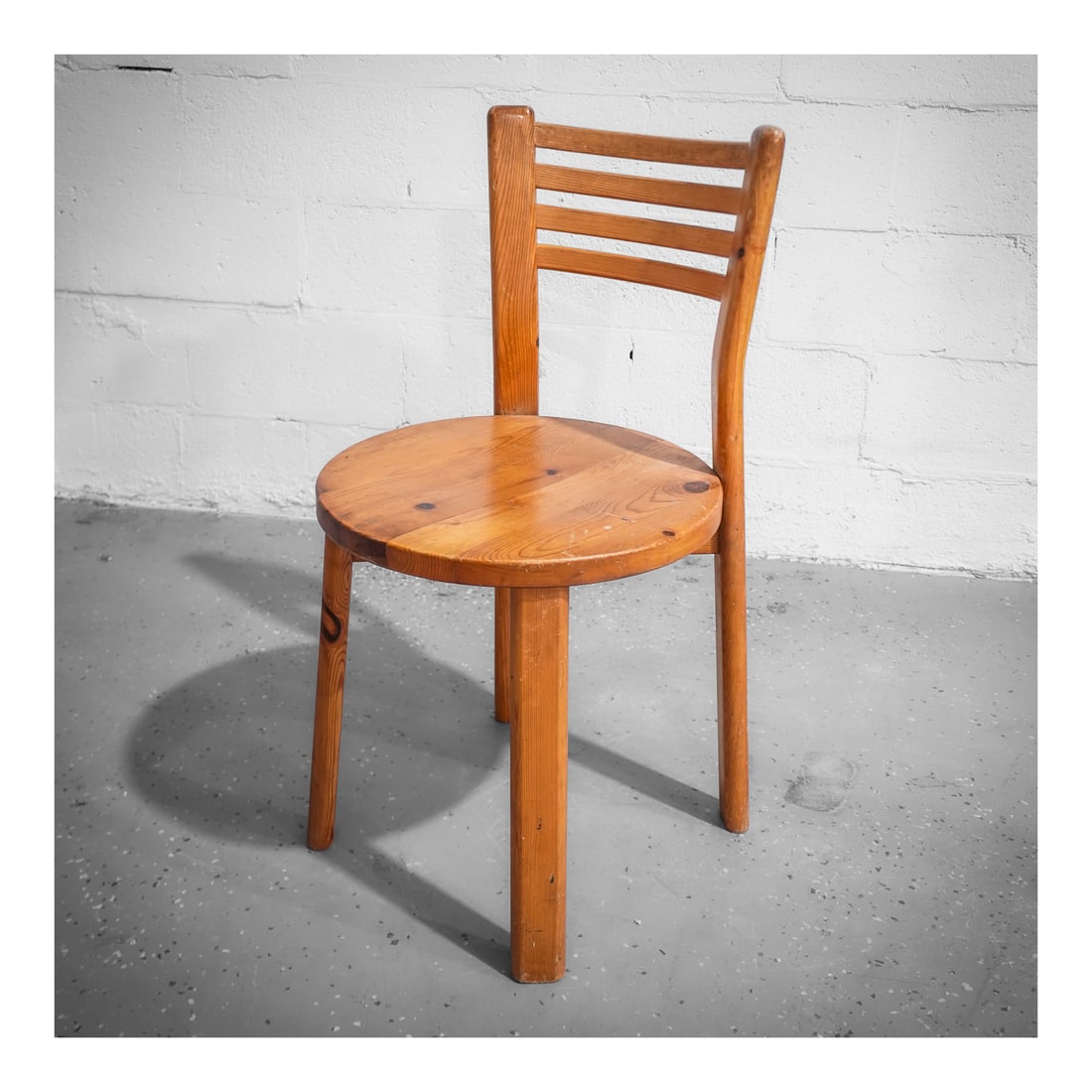 Vintage Pine Wood Brutalist Chair (1 of 6)