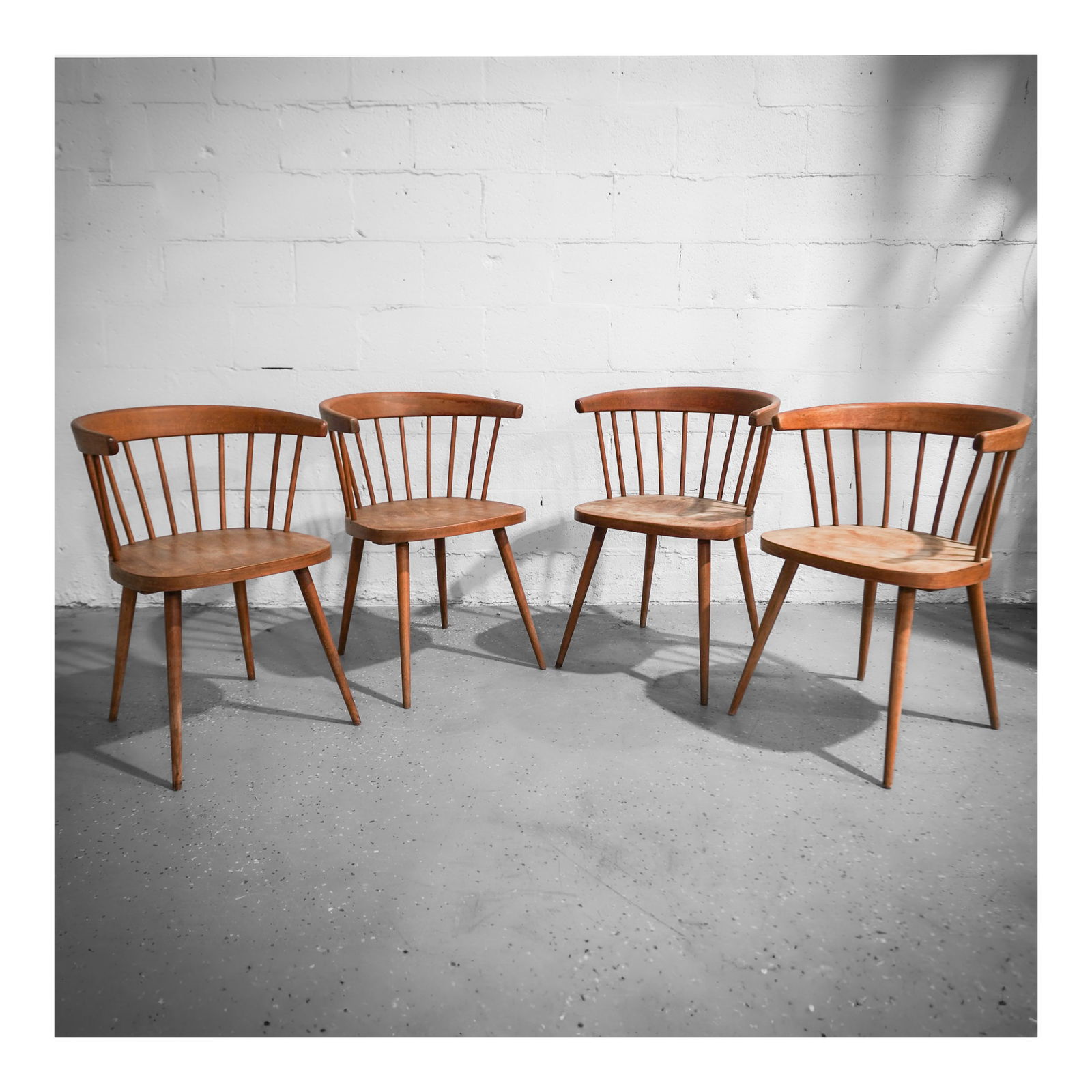 (4 pcs) Handcrafted Windsor Wooden Armchairs (1 of 7)
