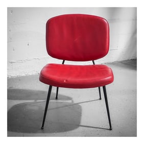 Pierre Paulin (French, 1927-2009) "CM190" Red Lounge Chair