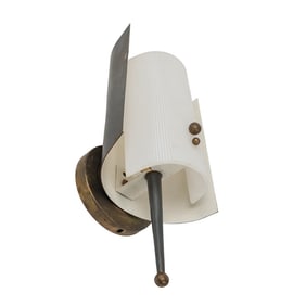 Jacques Biny (French, 1913-1976) Laiton and Acrylic Wall Sconce