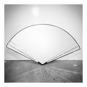 Vintage Belgian Fan Mirror