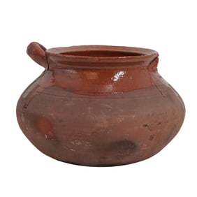 Vintage French Glazed Ceramic Pot