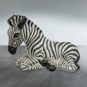 Mid-Century Model of a Zebra