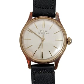 Vintage Elgin Sportsman 17 Gold Plated Watch