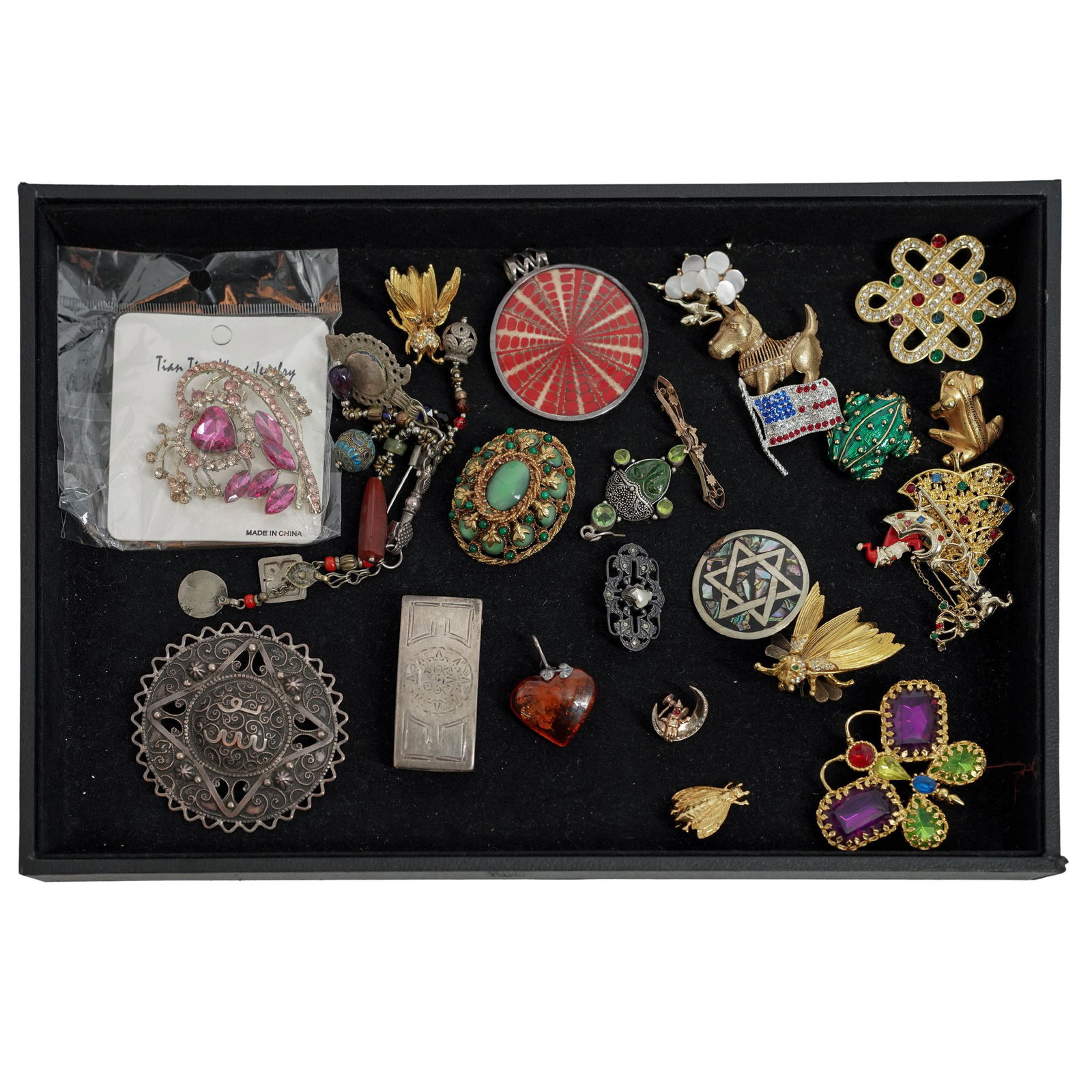 (25 pcs) Costume Jewelry Brooches/Earrings (1 of 7)