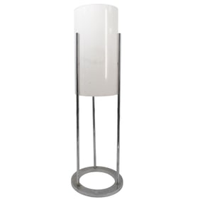Paul Mayen (Spanish, 1916-2000) MCM Chrome and Lucite Table Lamp