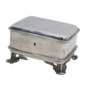 Antique Karol Filip Malcz Silver Footed Hinged Box