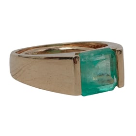 Vintage 14k Gold & Emerald Ring