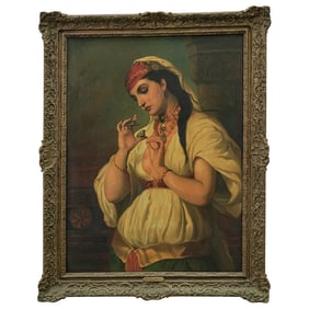 Tito Conti "Young Egyptian" Oil Painting
