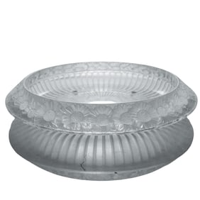 Lalique Crystal "Marguerites" Center Bowl