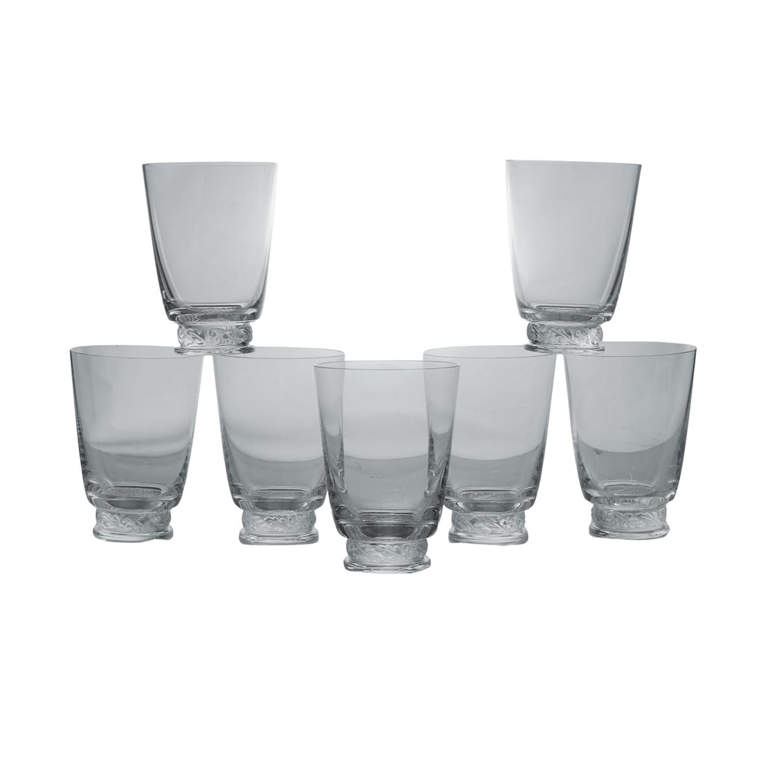 (8pc) Lalique Crystal "Saint Hubert" Flat Tumblers (1 of 5)