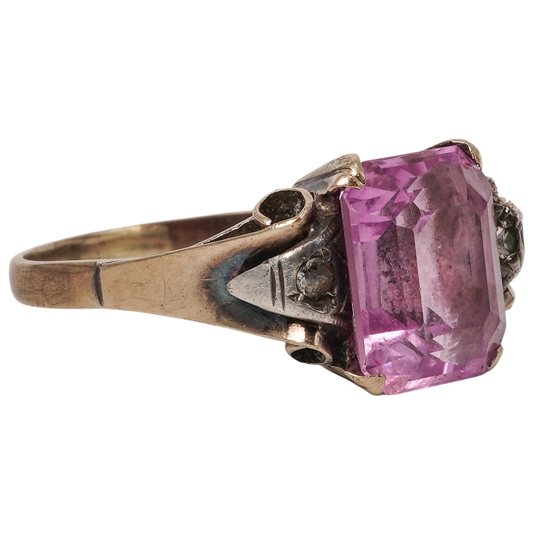 Victorian 10k Gold and Tourmaline Ring (1 of 5)