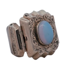 Vintage 14K, Sterling & Opal Ring