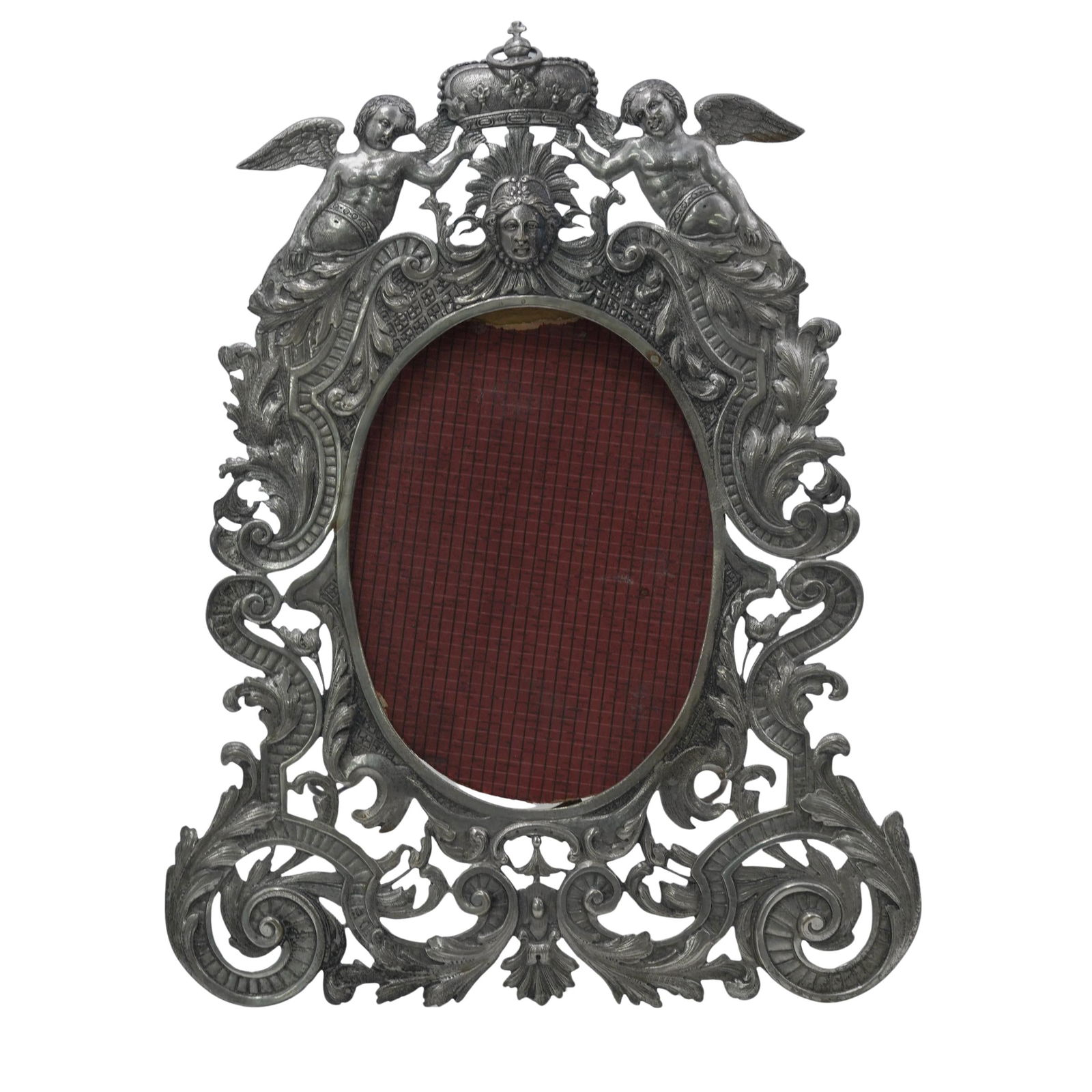 Antique Sterling Silver Pierced Picture Frame (1 of 4)