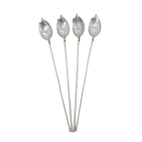 (4 pcs) Tiffany and Co. Sterling Silver Cocktail Stirrers