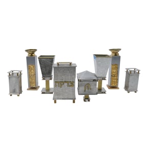 (8pc) Joy Stember Judaica Collection of Ceremonial Objects