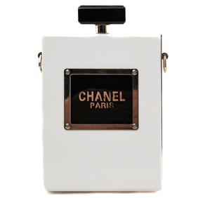 Chanel Paris Perfume Bottle Clutch
