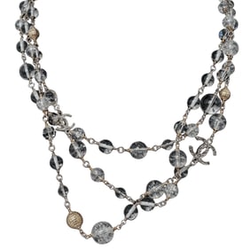 Chanel Multi-Strand Crystal Bead Necklace