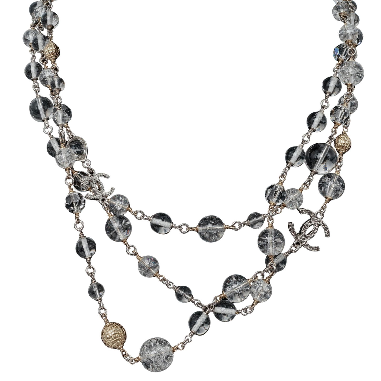 Chanel Multi-Strand Crystal Bead Necklace (1 of 5)