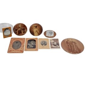 (8 pcs) Variety of Antique Souvenir and Photos