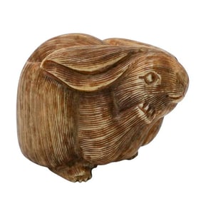 Antique Japanese Netsuke Rabbit Figure