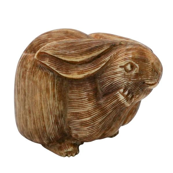 Antique Japanese Netsuke Rabbit Figure (1 of 6)