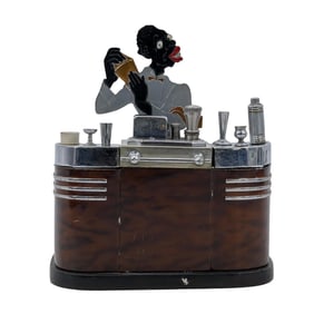 Ronson Touch-Tip "Bartender" Table Lighter and Cigarette Case