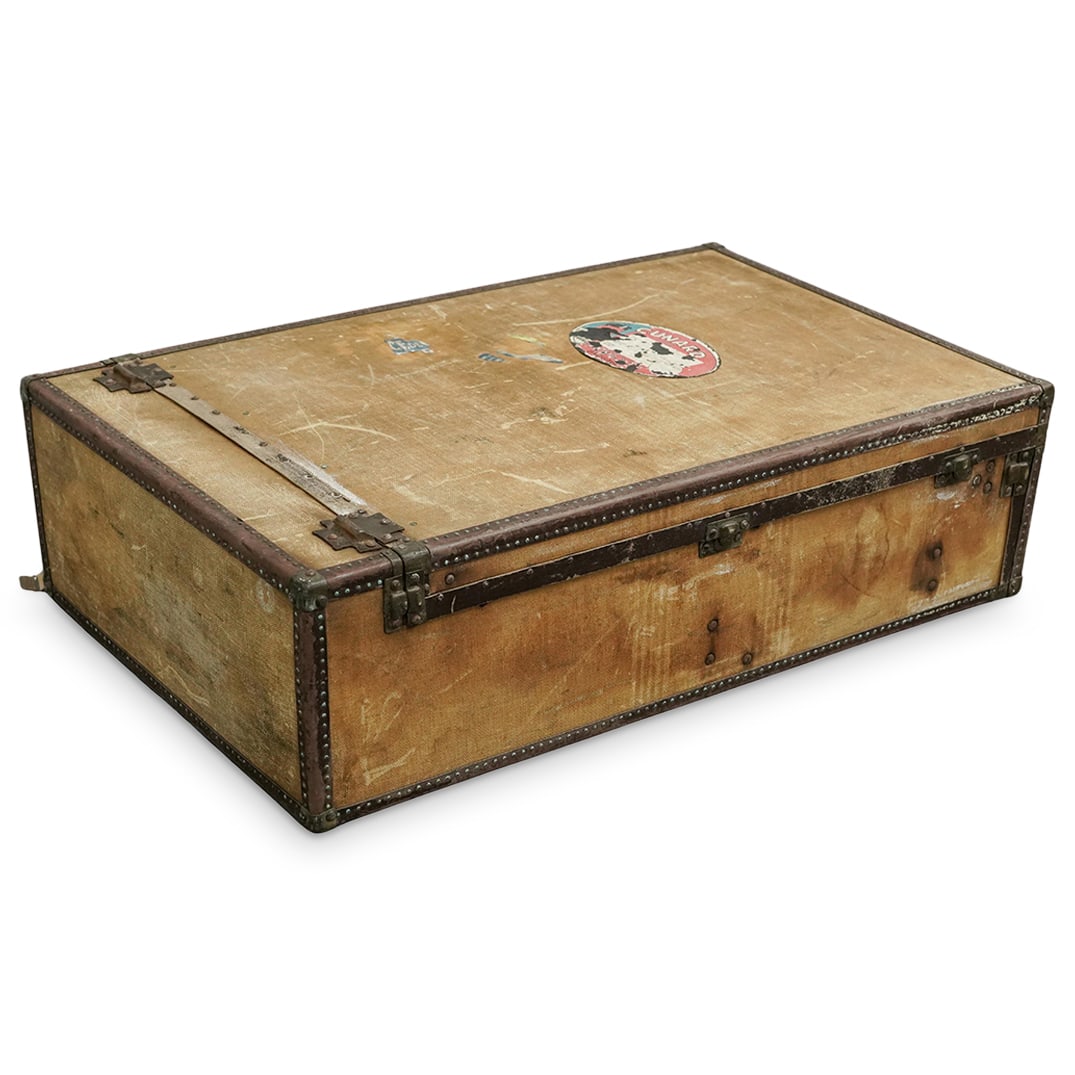 Antique Steam Trunk Suitcase (1 of 9)
