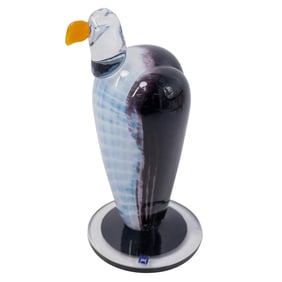 Vintage Hadeland Glassworks Eagle Sculpture
