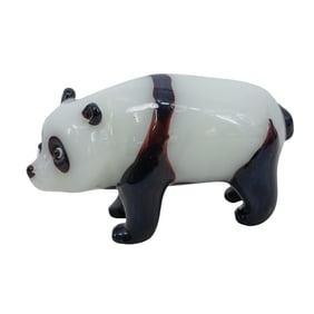 Vintage Murano Glass Panda Figurine