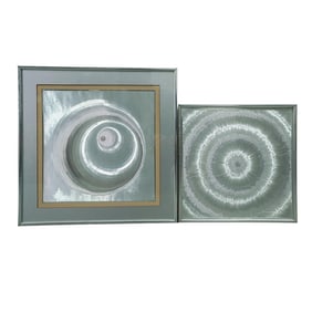 (2pc) MCM Optical Art Foil Print