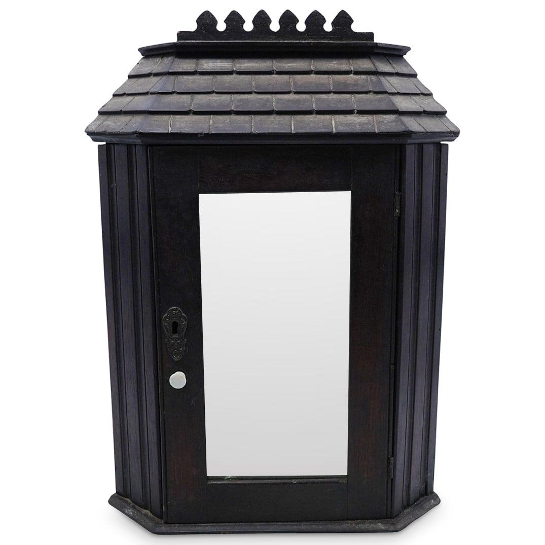 Early American Wood Corner Medicine Apothecary Cabinet (1 of 11)