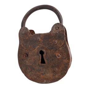 Oversized Early Iron Padlock
