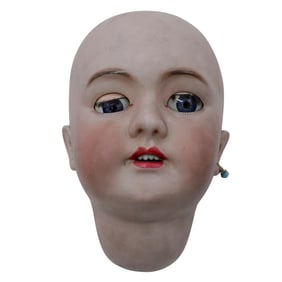Antique French Tete Jumeau Porcelain Doll Head