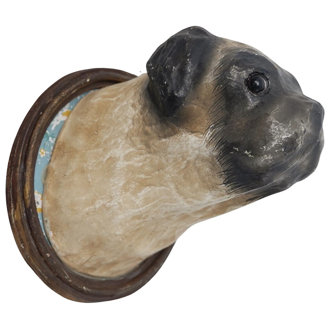 Antique Papier Maché Sculptural Dog Plaque (1 of 5)
