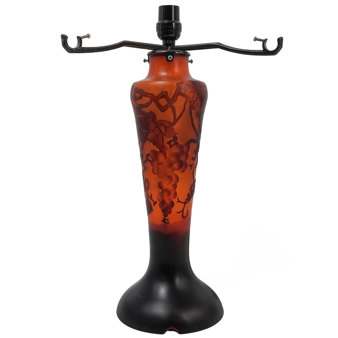 Galle Style Cameo Glass Table Lamp (1 of 7)