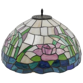 Dale Tiffany Floral Slag Glass Lamp Shade