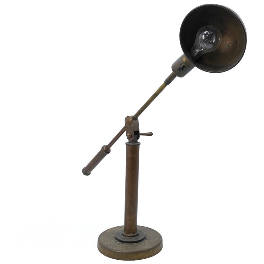 Antique Industrial Adjustable Task Lamp (1 of 6)