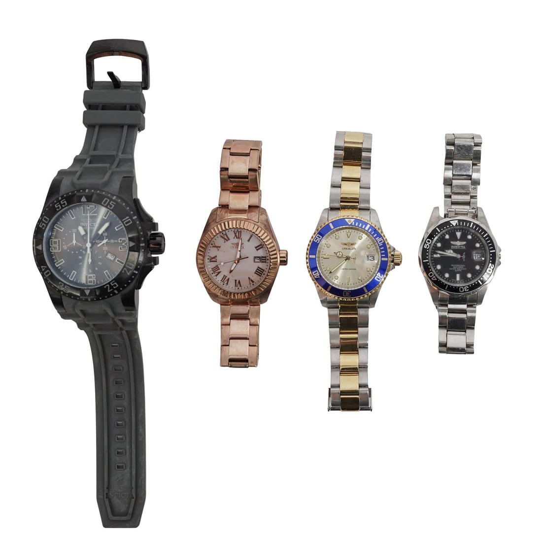 (4 Pc) Assortment of Invicta Watches (1 of 8)