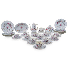 (41 pcs) Vintage Crown Staffordshire Bone China Tea Service Set