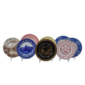 (8 pcs) Vintage Assorted English Porcelain Cabinet Plates