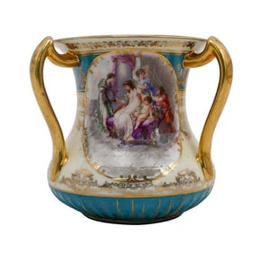 Antique Victorian Royal Vienna Porcelain Vase