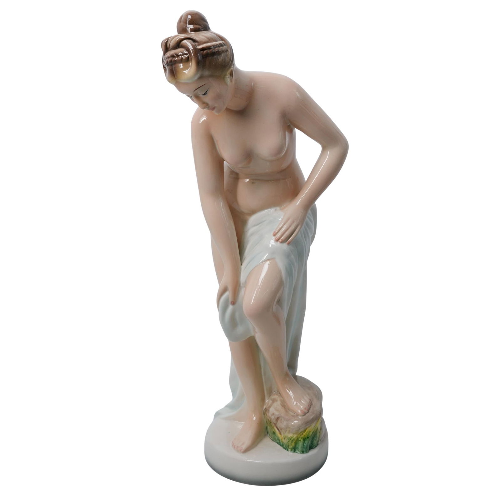 Art Deco Italian Favaro Cecchetto Porcelain Nude Sculpture: Art Deco Italian Favaro Cecchetto Porcelain Nude Sculpture20th century, ItalyAntique Art deco Italian Favaro Cecchetto Porcelain Large Nude Sculpture.Signed and numbered on the bottom Made in Italy ,