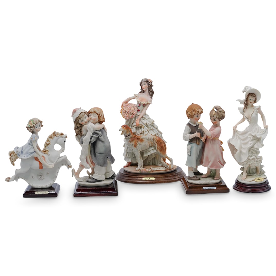 (5pc) Capodimonte Style Porcelain Grouping (1 of 20)