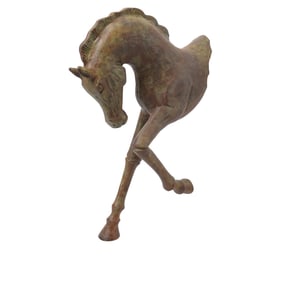 Modernist Horse Metal Sculpture