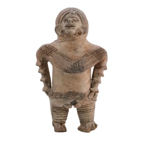 Pre Columbian Style Warrior Figure Whistle
